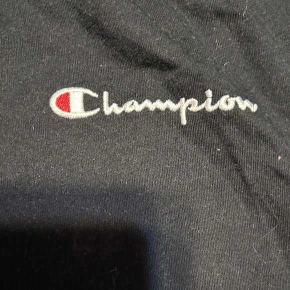 Champion Black Drawstring Tee size large - Picture 3 of 4